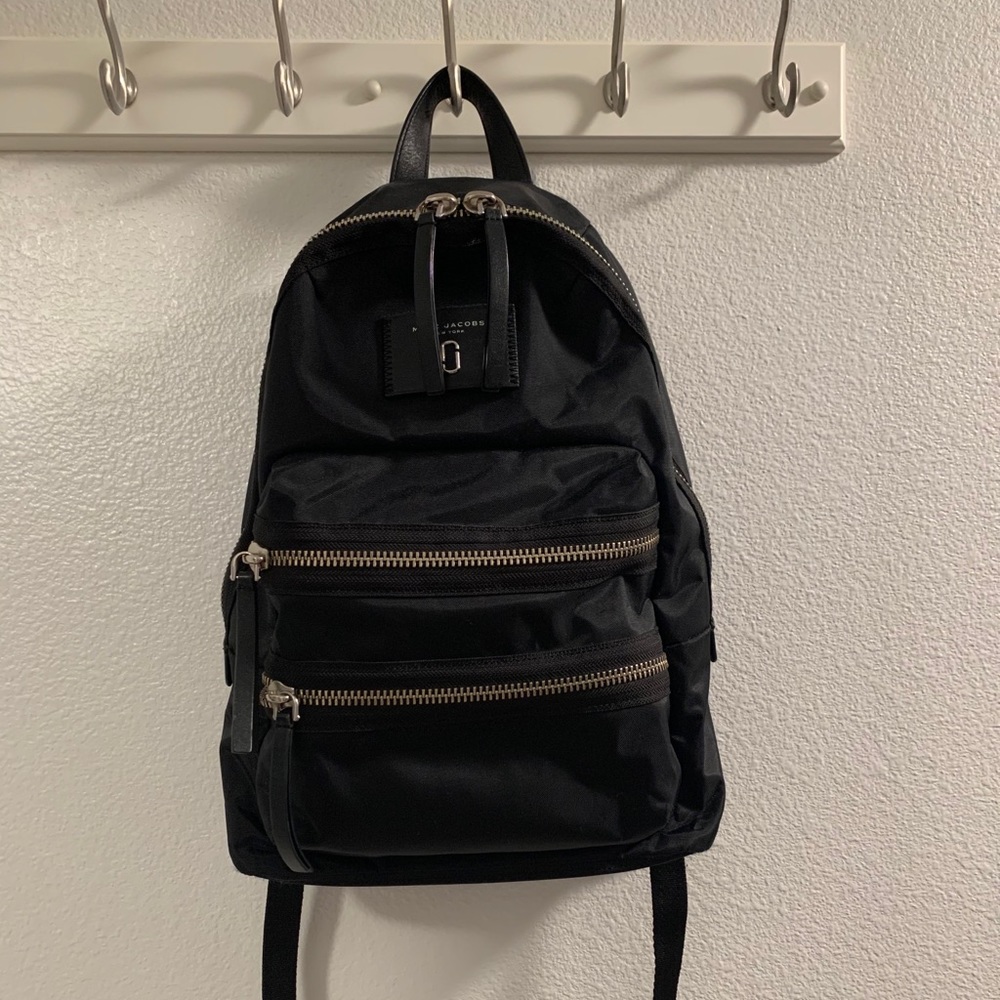 Marc Jacobs Black Nylon Biker Backpack